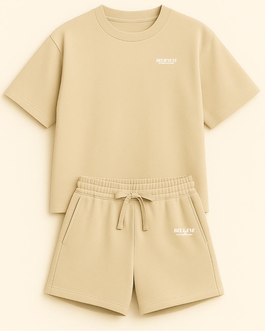 Cotton Summer Set - Beige